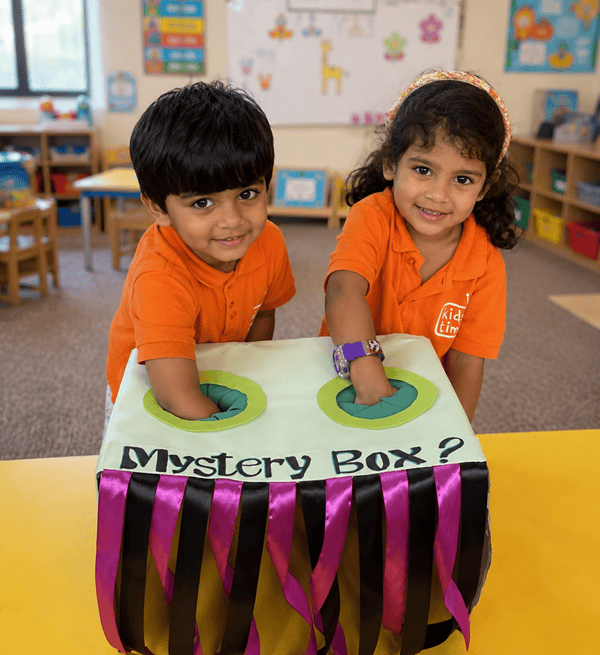 Montessori activity at Kids Time